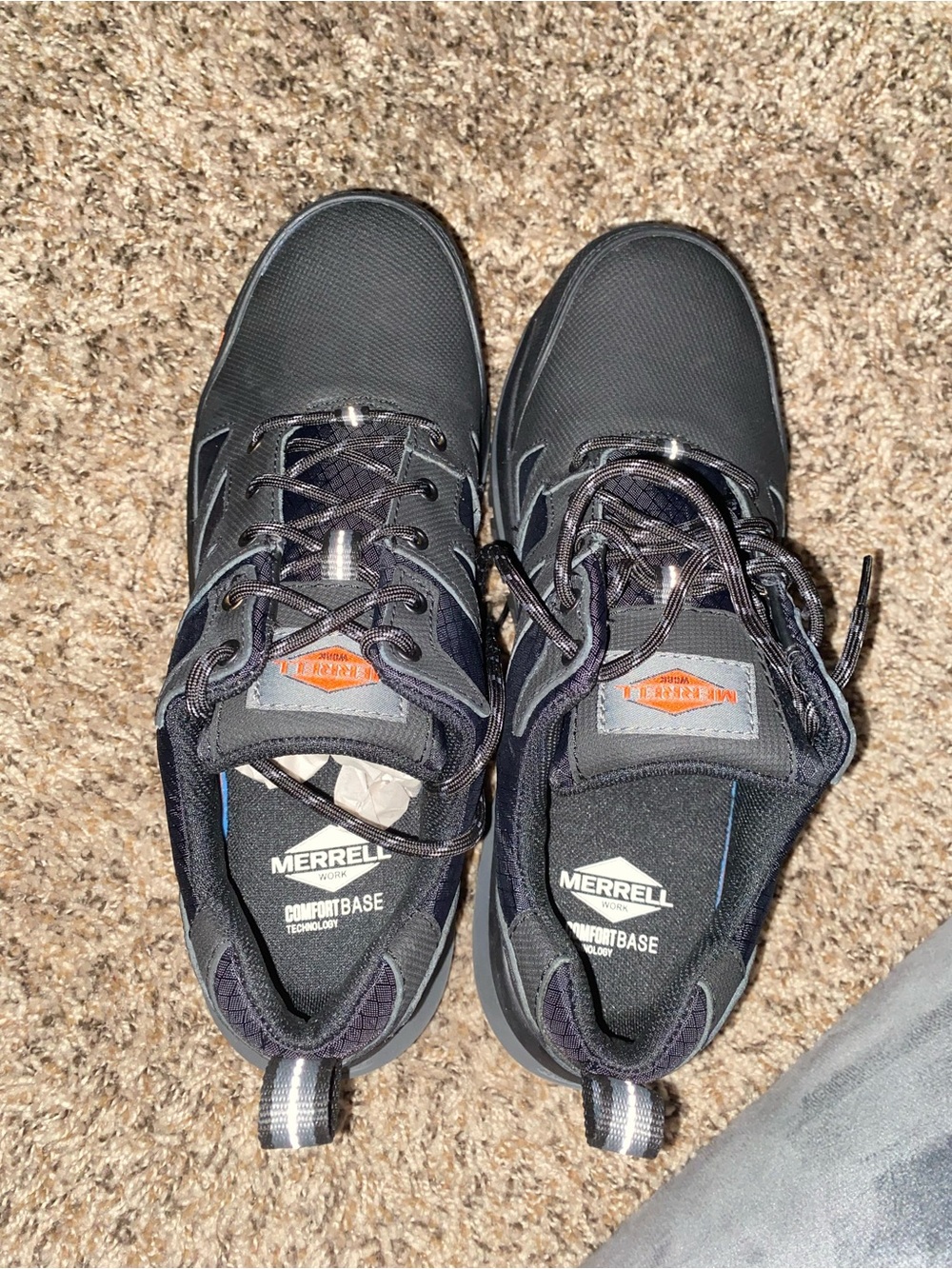 Merrell Men's Black and Gray Trail Sneakers
